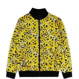 Reason Brand jacket NWT Smiley face skull fullzip track sweater Mens